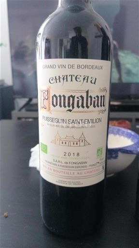 Bordeaux Puisseguin-saint-émilion Château Fongaban 2018