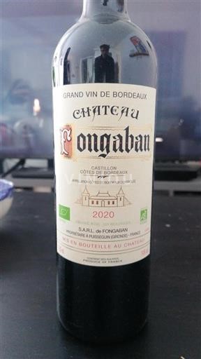 Bordeaux Côtes-de-Bordeaux Château Fongaban 2020
