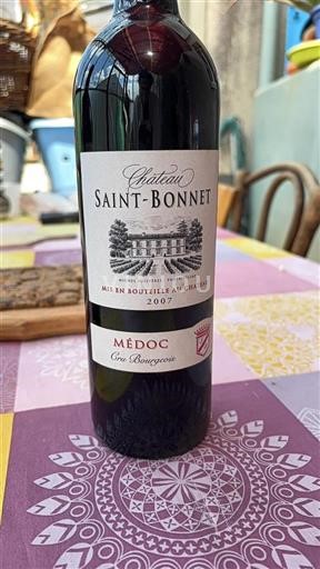 Bordeaux Médoc Cru Bourgeois Château Saint-Bonnet 2007