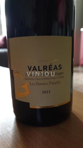 Rhônedalen Côtes-du-Rhône-Villages Valréas Les Bornes Papales 2023
