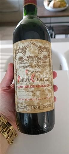 Bordeaux Saint-Émilion Grand Cru Château Pontet-Clauzure 1988