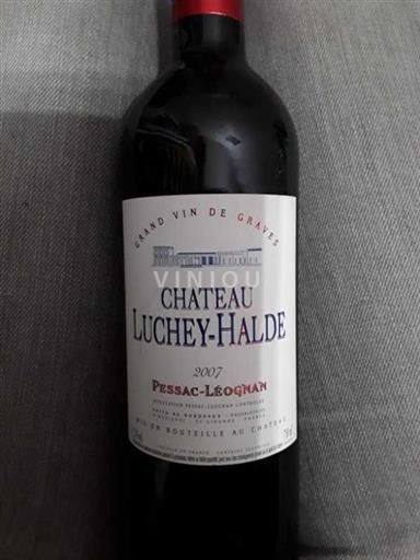 Bordeaux Pessac-Léognan Château Luchey-Halde 2007