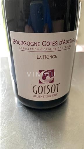 Burgundy Burgundy Côtes d'Auxerre Goisot La Ronce 2021