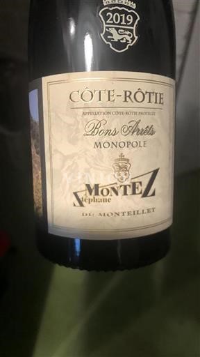 Vallée du Rhône Côte-rôtie Domaine Monteillet Bons Arrêts 2019