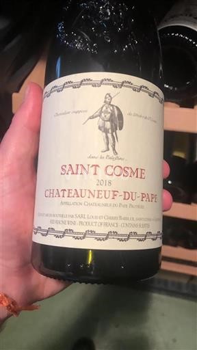 Vallée du Rhône Châteauneuf-du-pape Château Saint Cosme 2018