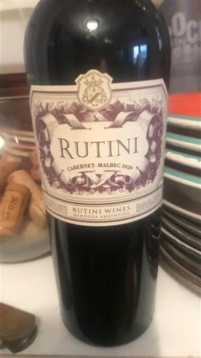 Mendoza Não especificado Rutini Cabernet-Malbec 2020
