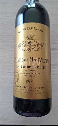 Bordeaux Saint-Émilion Grand Cru Grand Cru Château Mauvezin 1993