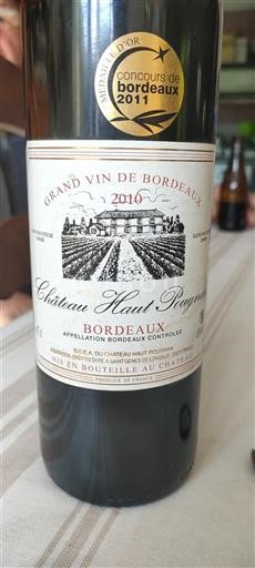 Bordeaux Château Haut Pougnan 2010
