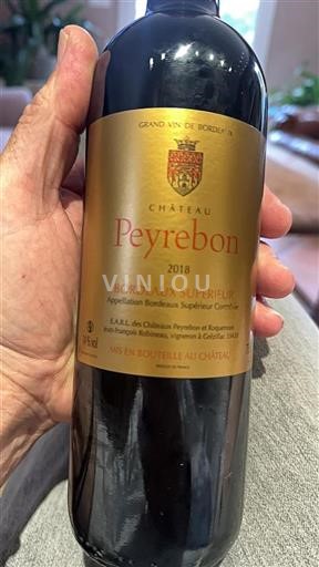 Bordeaux Bordeaux superiore Château Peyrebon 2018