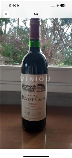 Bordeaux Pauillac Grand Cru Château Pontet-Canet 1993