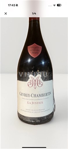 Burgundija Gevrey-chambertin Château Marsannay La Justice 2019