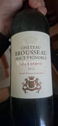 Bordeaux Haut-Médoc Château Brousseau Haut-Vignoble 2012