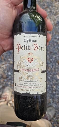 Bordeaux Saint-Émilion Grand Cru Château Petit Bert 2014