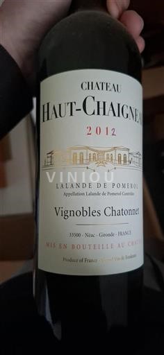 Burdeos Lalande-de-Pomerol Château Haut-Chaigneau 2012