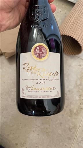 Champagne Rosé des Riceys Guy Lamoureux 2017