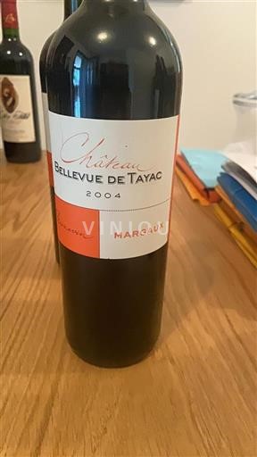 Bordéus Margaux Château Bellevue de Tayac 2004
