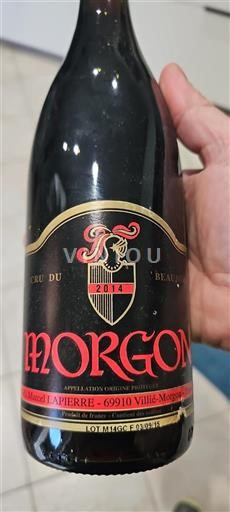 Beaujolais Morgon Marcel Lapierre 2014