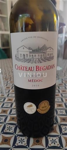 Bordeaux Médoc Cru Bourgeois Château Bégadan 2016