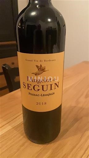 Burdeos Pessac-Léognan L'Angelot de Seguin 2018