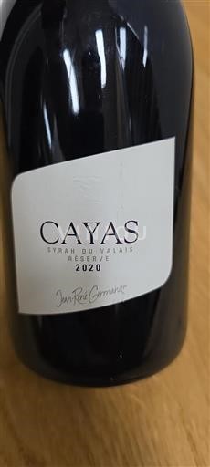 Valais Unspecified Jean-René Germanier Cayas Réserve 2020