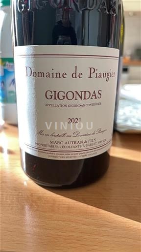 Vin Rouge sec Domaine Piaugier 2021 France Vallée du Rhône Gigondas