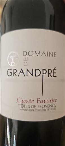 Provence Côtes-de-provence Domaine Grandpré Favorite Non Millésimé