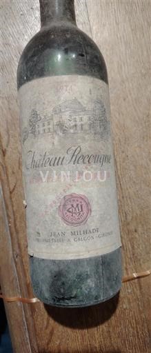 Bordeaux Bordeaux supérieur Château Recougne 1974