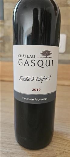 Vin Rouge sec Roche d'Enfer Château Gasqui 2019 France Provence Côtes-de-provence