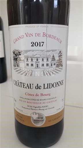 Bordeaux Côtes-de-Bourg Château Lidonne 2017