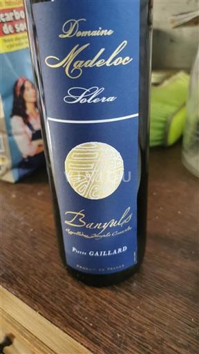 Roussillon Banyuls Domaine Madeloc Solera Ikke årgangsbestemt