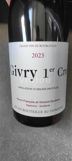 Bourgogne Givry Premier Cru Domaine Goubard 2023