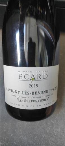 Bourgondië Niet gespecificeerd Premier Cru Domaine Michel Écard Les Serpentières 2019
