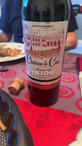 Bordeaux Blaye Château Le Cône Le Monarque Senza annata