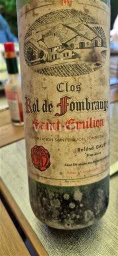 Bordeaux Saint-Émilion Clos Rol de Fombrauge 1981