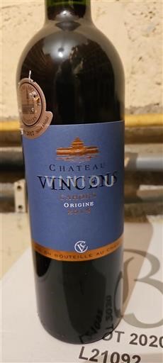 Lounais-Ranska Cahors Château Vincens Origine 2015