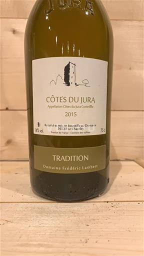 Jura Côtes-du-jura Domaine Frédéric Lambert Tradition 2015