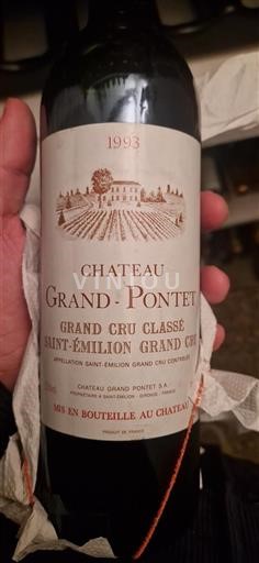 Bordeaux Saint-Émilion Grand Cru Grand Cru Grand-Pontet 1993