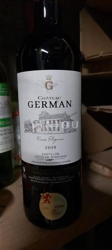 Bordeaux Côtes-de-Bordeaux Château German Élégance 2019