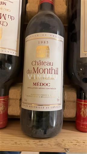 Bordeaux Médoc Cru Bourgeois Château Monthil 1985