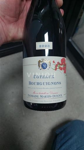 Burgundy Coteaux Bourguignons Domaine Martin-Dufour 2023