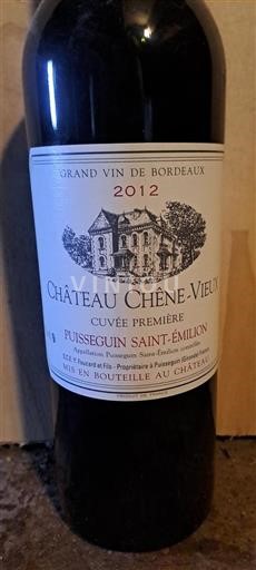 Bordeaux Puisseguin-saint-émilion Château Chêne-Vieux Première 2012