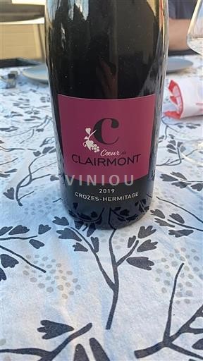 Rhônen laakso Crozes-Hermitage Clairmont Coeur de Clairmont 2019