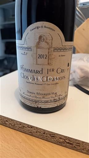 Bourgogne Ikke specificeret Premier Cru Domaine Rebourgeon-Mure Clos des Charmots 2012