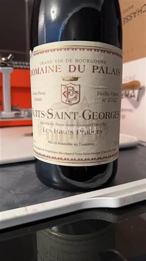 Burgundija Nuits-Saint-Georges Domaine Palais Les Hauts Pruliers 2022