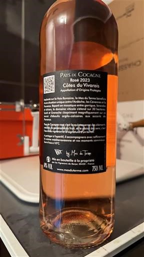 Vallée du Rhône Côtes-du-vivarais Mas du Terme Pays de Cocagne 2023