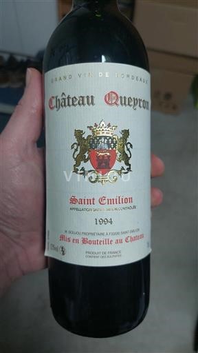 Bordeaux Saint-Émilion Château Queyron 1994