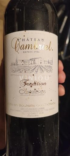 Languedoc Corbières Château Cambriel Tradition 2016