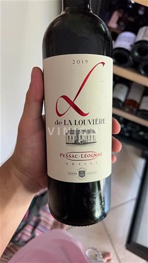 Bordeaux Pessac-Léognan Château La Louvière L de La Louvière 2019