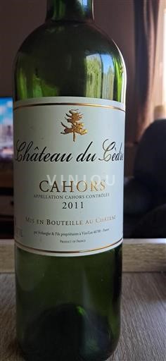 Sud-Ouest Cahors Château Cèdre 2011