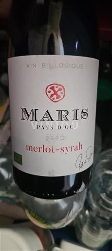 Languedoc og Roussillon Pays d'Oc Maris Merlot-Syrah 2020